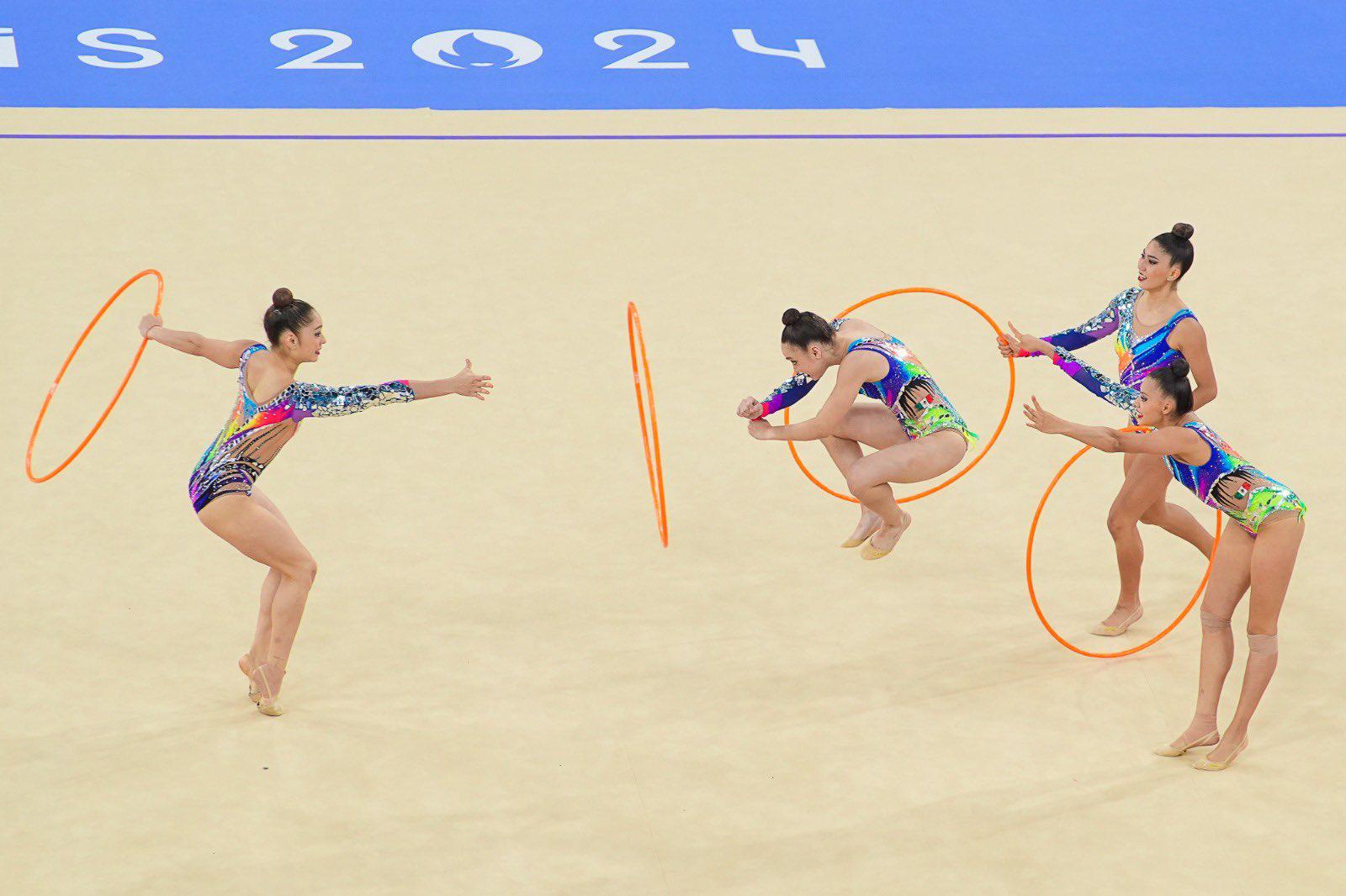 $!Conjunto mexicano de gimnasia rítmica vive histórico debut en París 2024