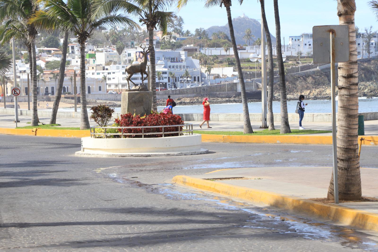 $!Denuncian fuga de aguas negras arrojadas a la vía pública en Cerro de la Nevería