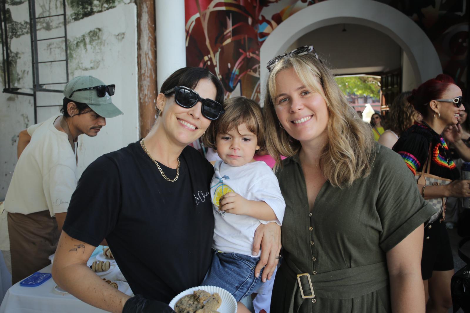 $!Barbara Gutiérrez, Klaus y Emma Escobar.