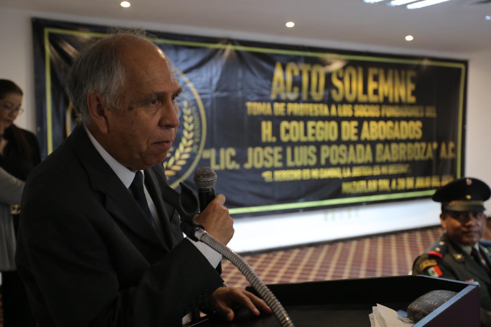 $!Conforman Colegio de Abogados ‘Licenciado José Luis Posadas Barboza’ en Mazatlán