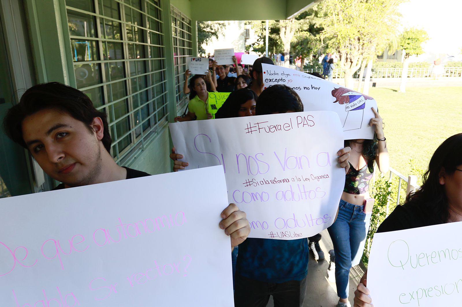 $!Realizan movimiento dentro de UAS para promover la democracia