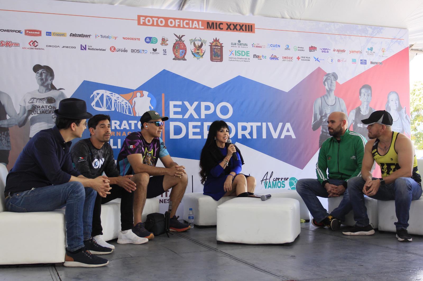 $!Entrenadores y deportistas sinaloenses dan cátedra en la Expo Deportiva del Maratón Internacional de Culiacán