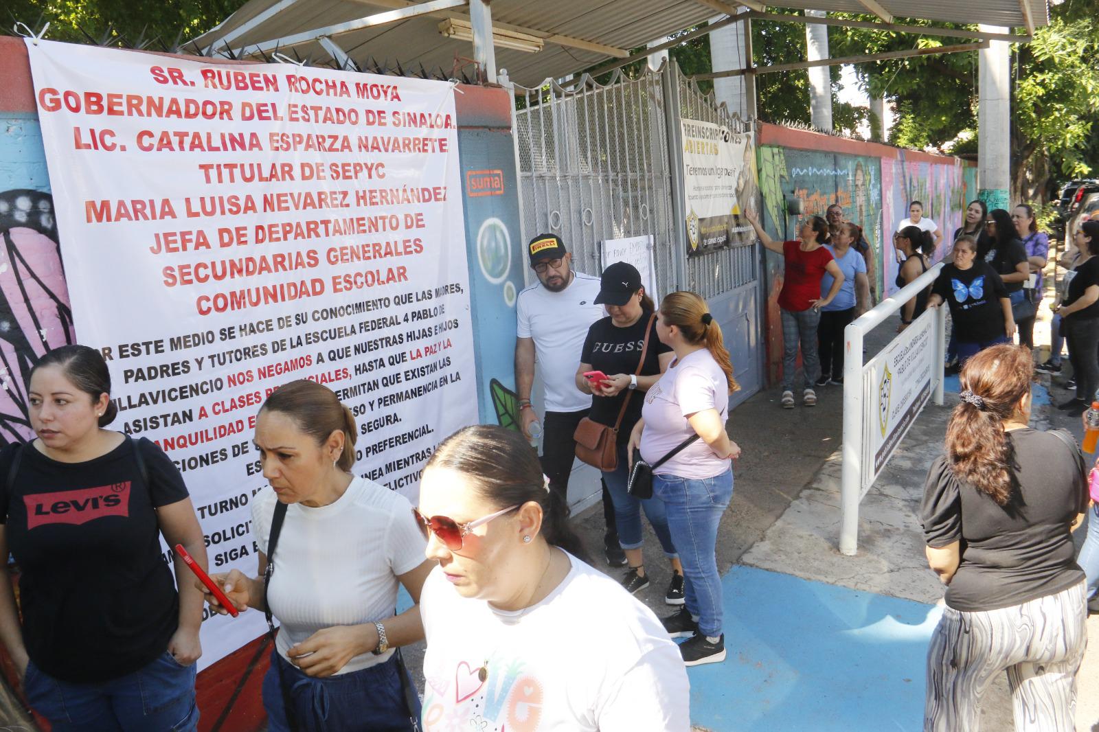 $!Ante inseguridad, piden clases virtuales en secundaria de La Campiña