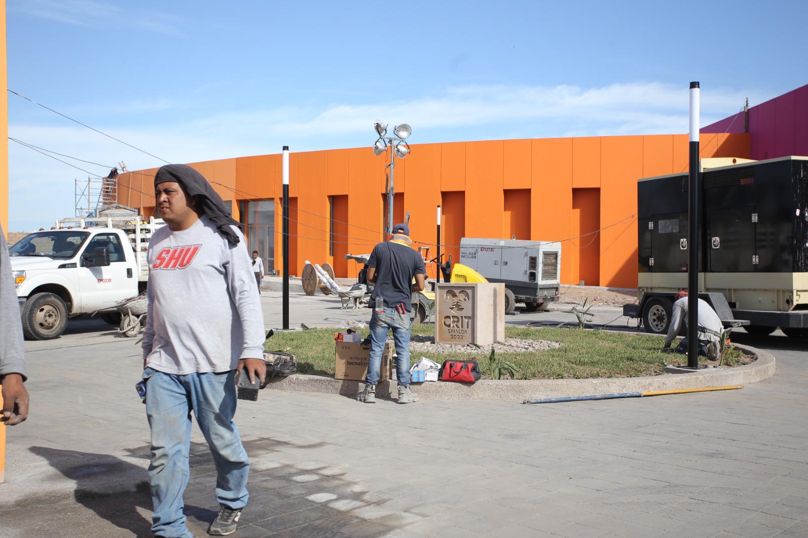 $!Realizan últimos detalles al CRIT Teletón Sinaloa previo a su inauguración de manos de AMLO