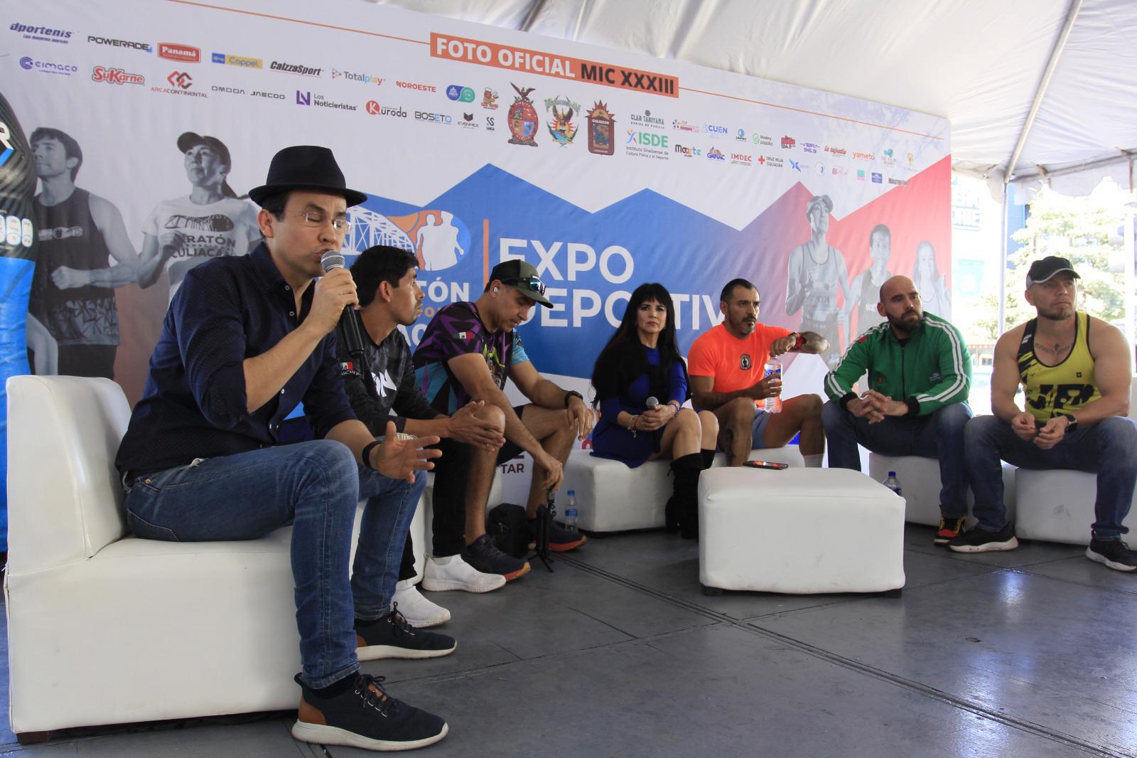 $!Entrenadores y deportistas sinaloenses dan cátedra en la Expo Deportiva del Maratón Internacional de Culiacán