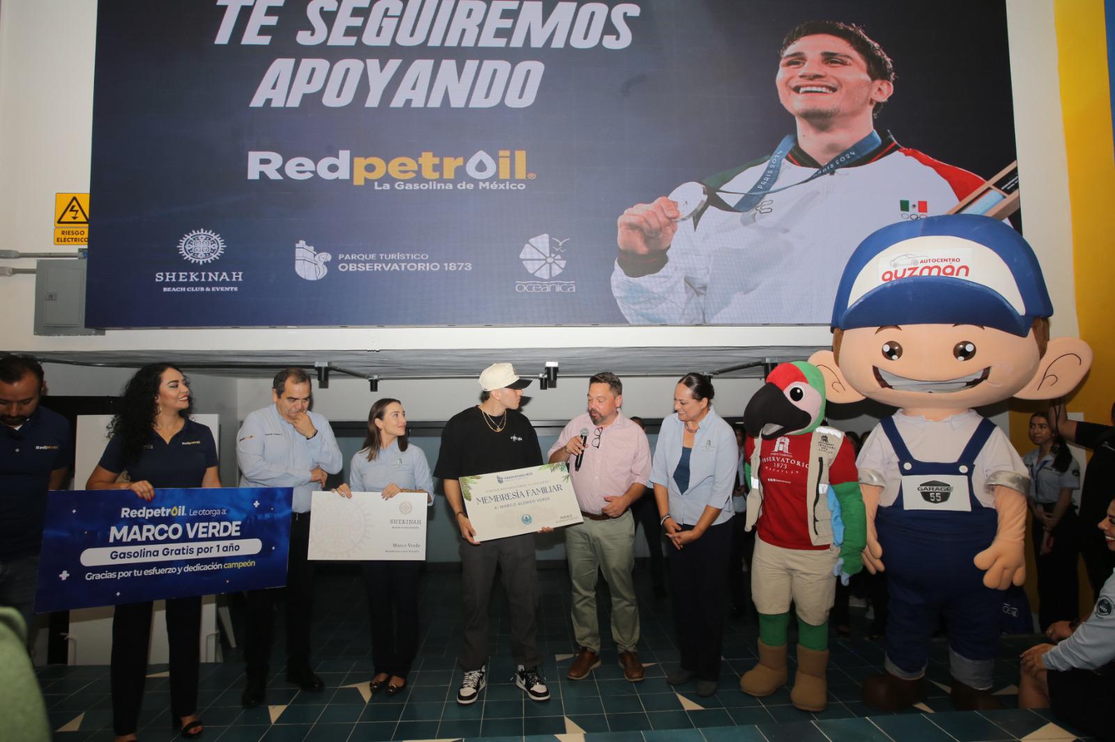 $!Grupo Petroil se suma en apoyo al medallista olímpico Marco Alonso Verde Álvarez