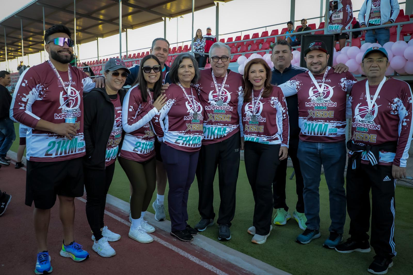 $!Encabeza Rocha Moya arranque del Primer Medio Maratón Isde 2024