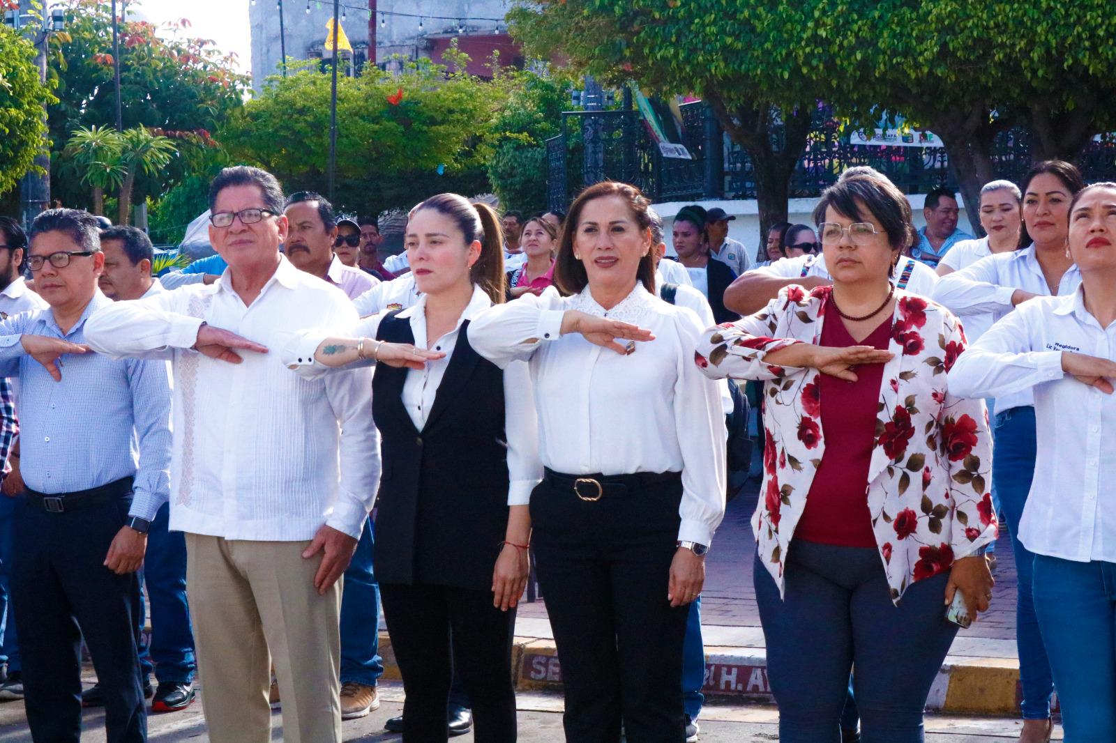 $!Conmemoran la Batalla de Puebla con acto cívico en Escuinapa