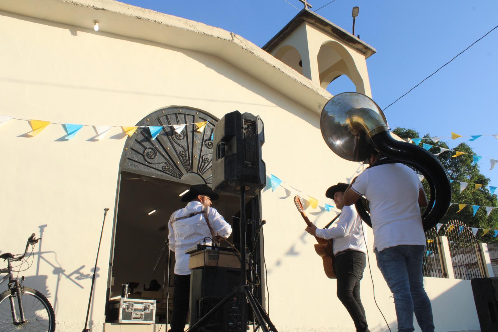 $!Celebran a la Virgen del Carmen en la cabecera municipal de Rosario