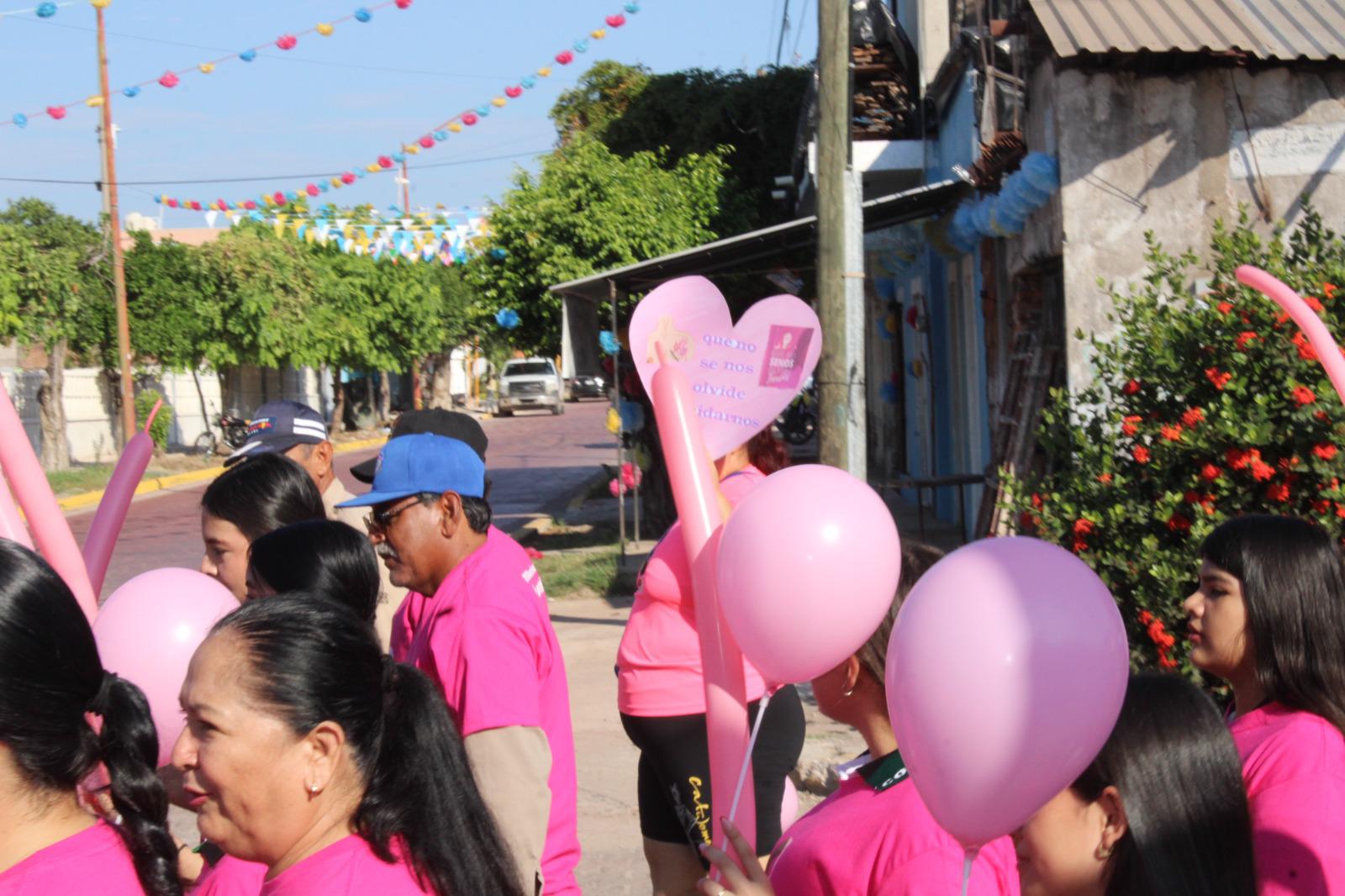 $!En Rosario, marchan de rosa para crear conciencia sobre el cáncer de mama