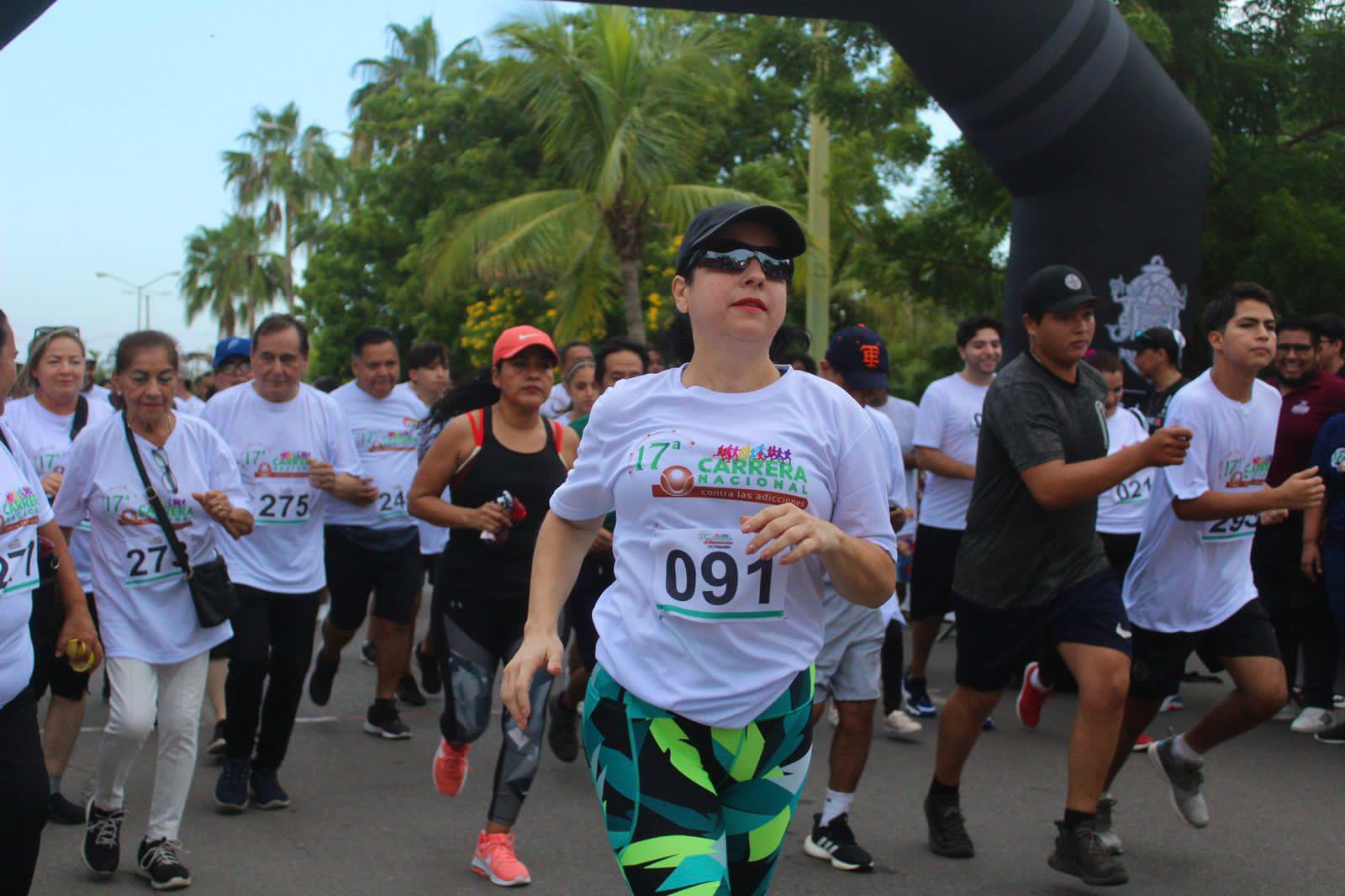 $!Realizan Carrera contra las Adicciones, en Mazatlán