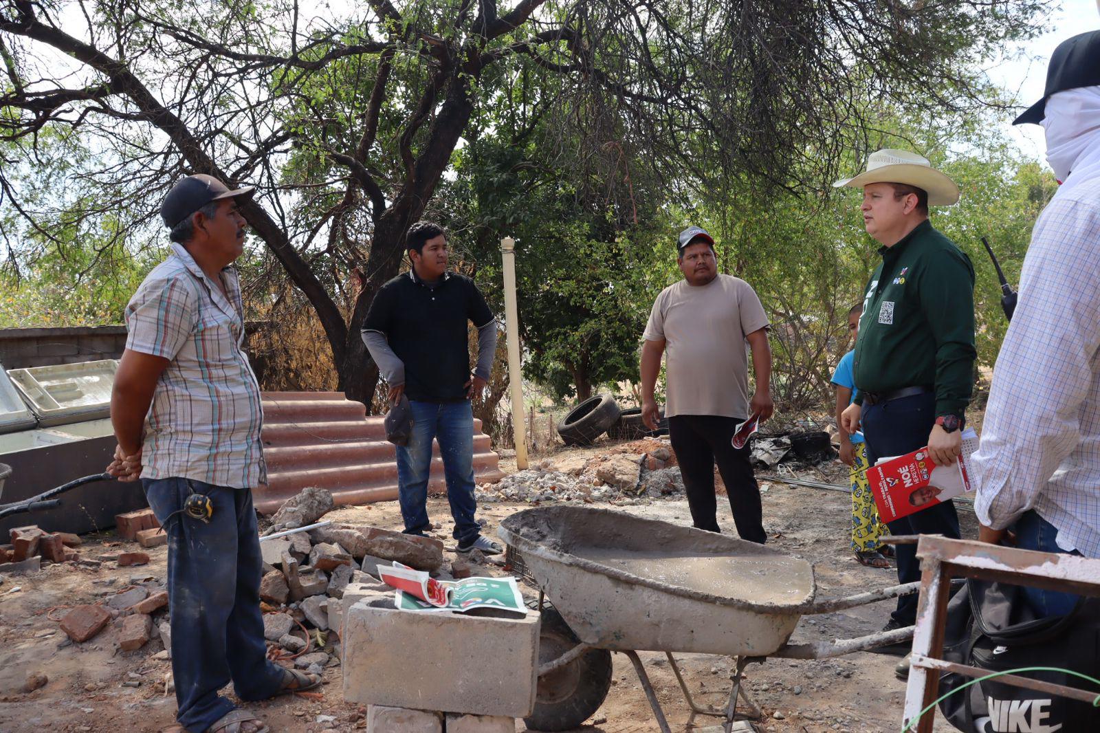 $!Noé Heredia se compromete a beneficiar a los habitantes de las comunidades de Culiacán