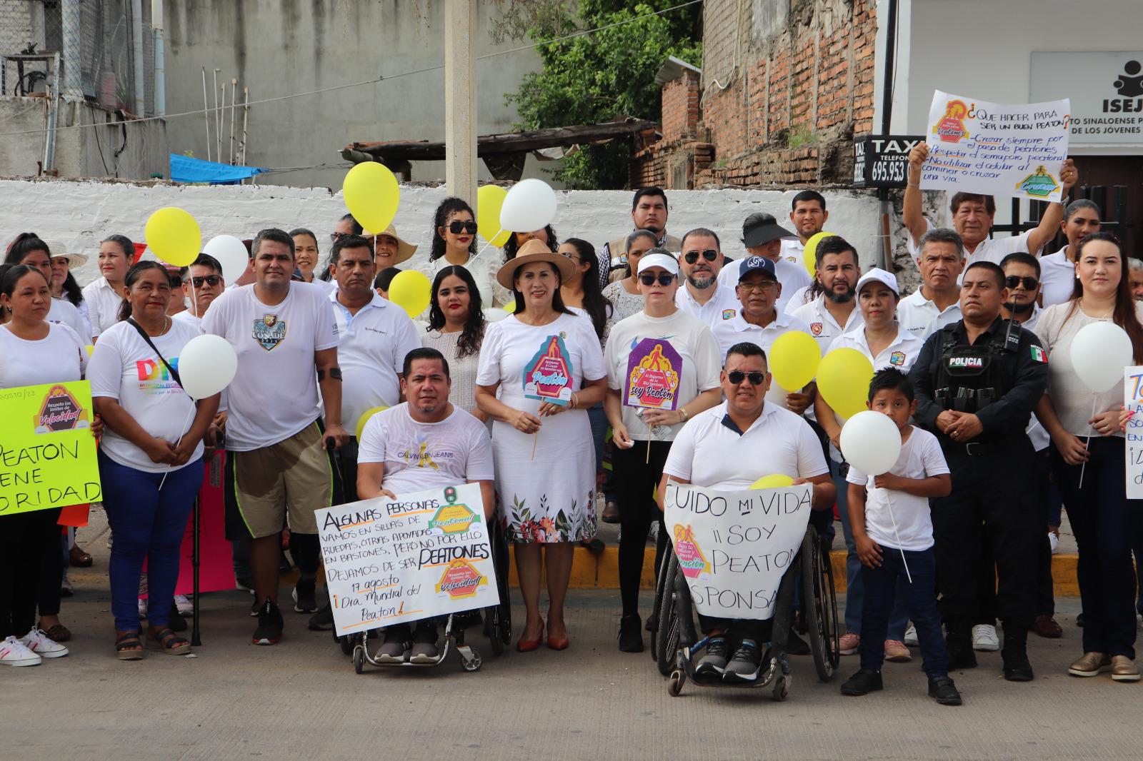 $!Conmemoran en Escuinapa el Día del Peatón