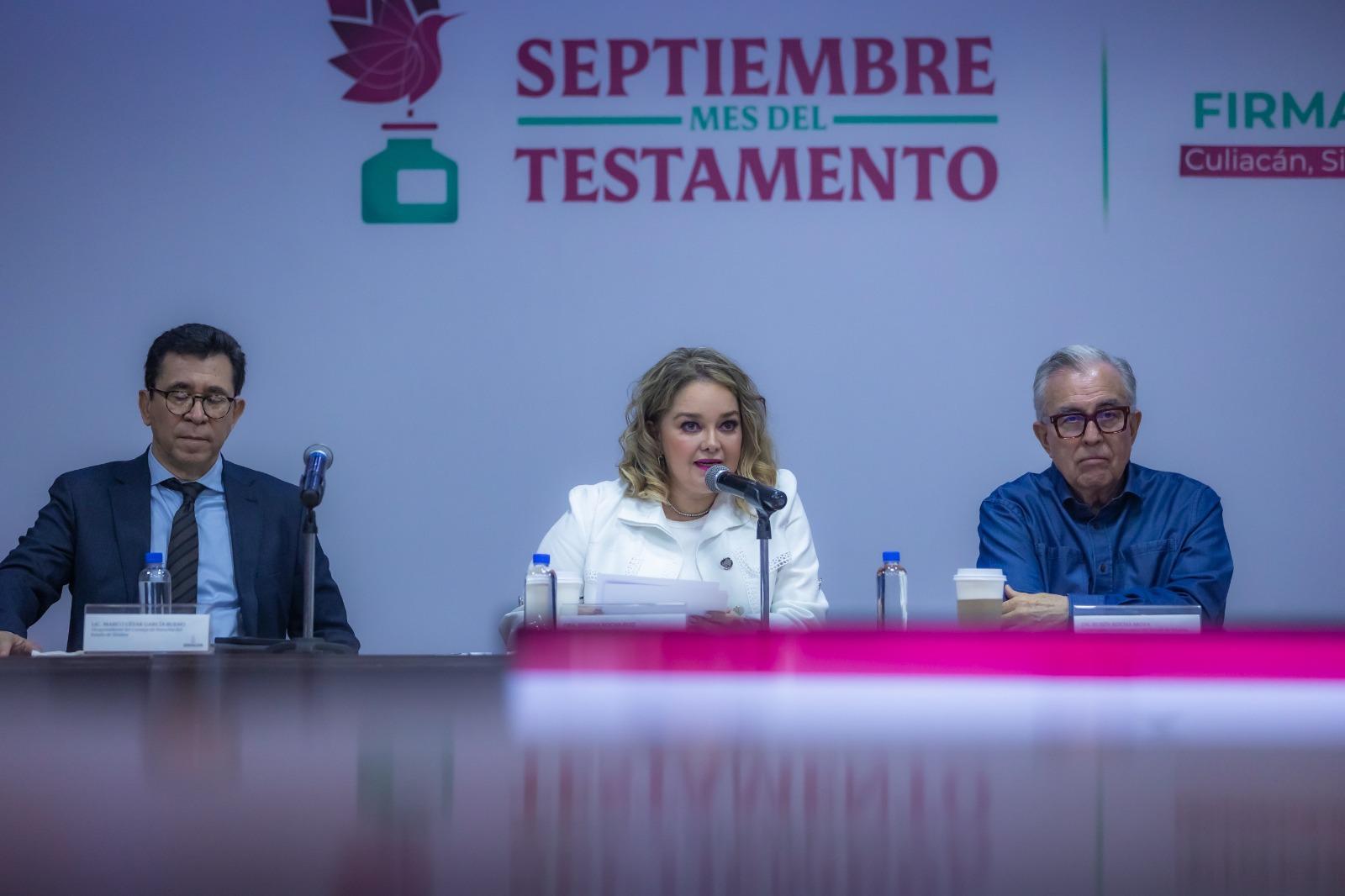 $!Celebran convenio para la campaña ‘Septiembre, Mes del Testamento’