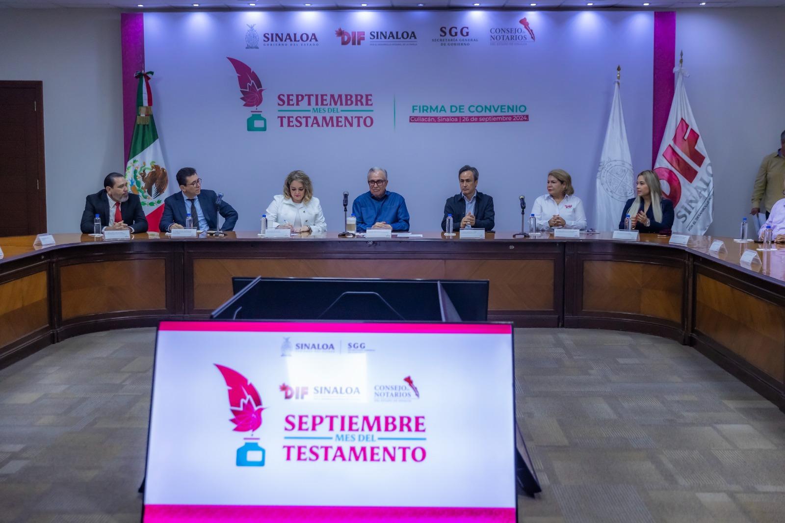 $!Celebran convenio para la campaña ‘Septiembre, Mes del Testamento’