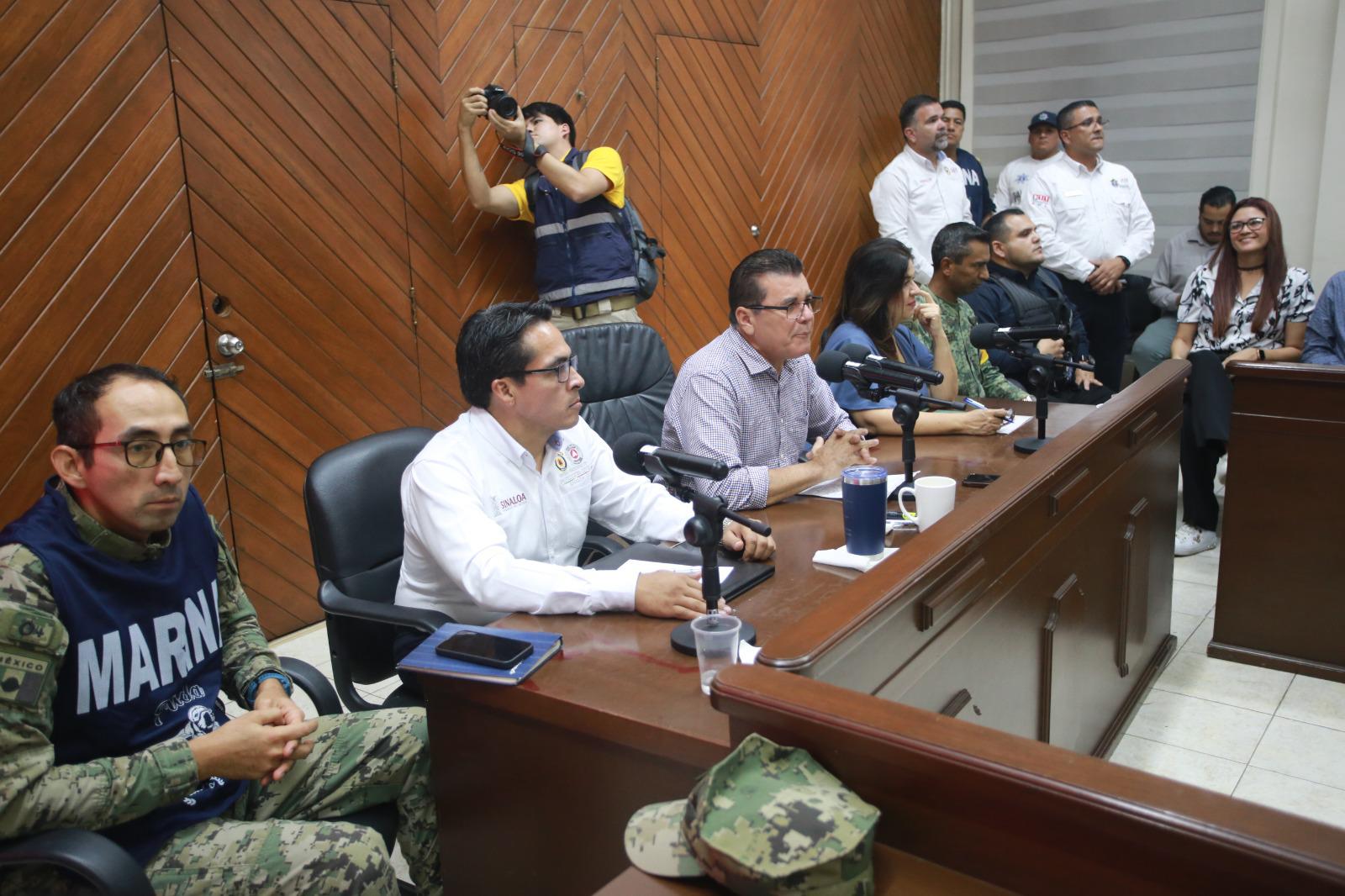 $!Activan en Mazatlán el plan de operaciones de primera reacción ante ‘Lidia’