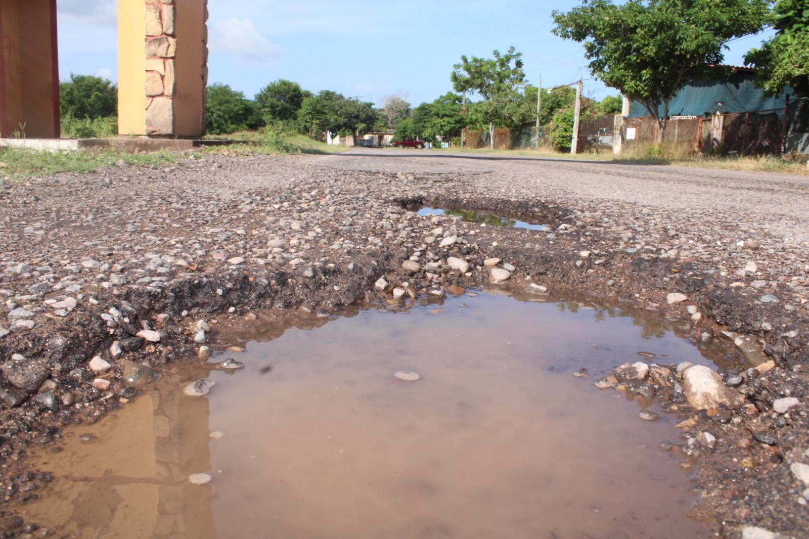 $!Carreteras estatales en Rosario están llenas de baches