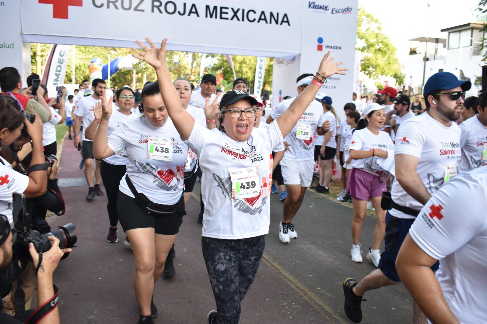 $!Celebra Cruz Roja en Culiacán la carrera ‘Todo México Salvando Vidas’