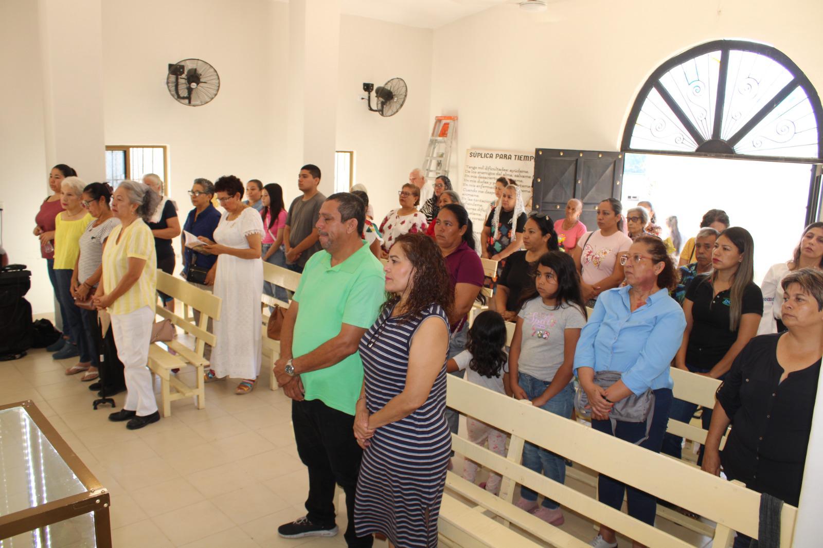 $!Celebran a la Virgen del Carmen en la cabecera municipal de Rosario