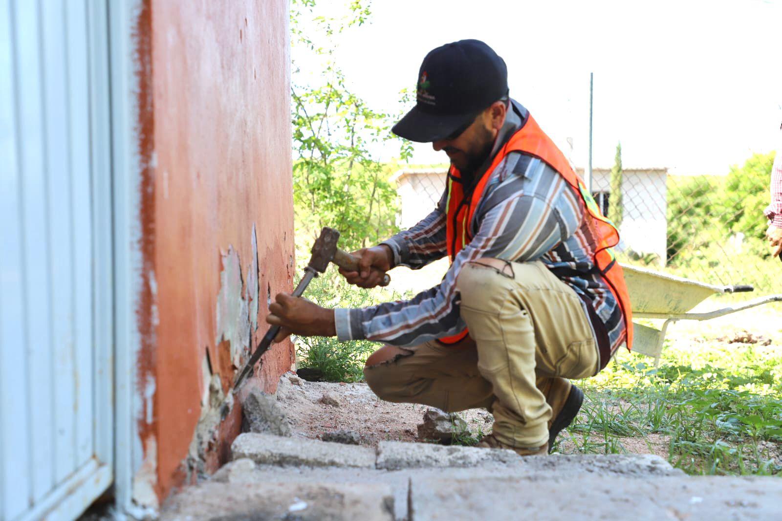 $!Inician obras en telesecundaria de Benito Juárez, Elota