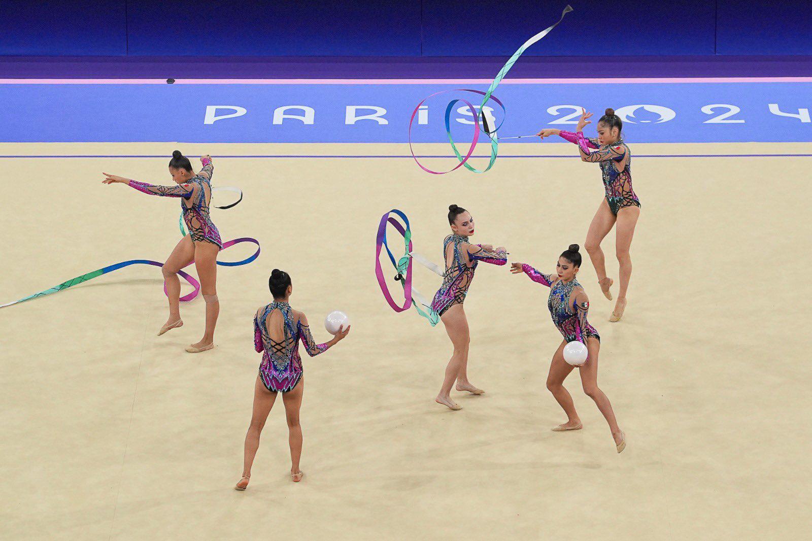 $!Conjunto mexicano de gimnasia rítmica vive histórico debut en París 2024