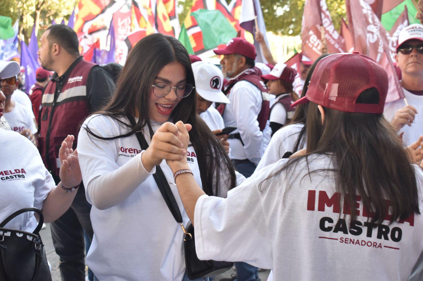 $!Así se vivió el debate de los candidatos al Senado desde afuera de las instalaciones del INE