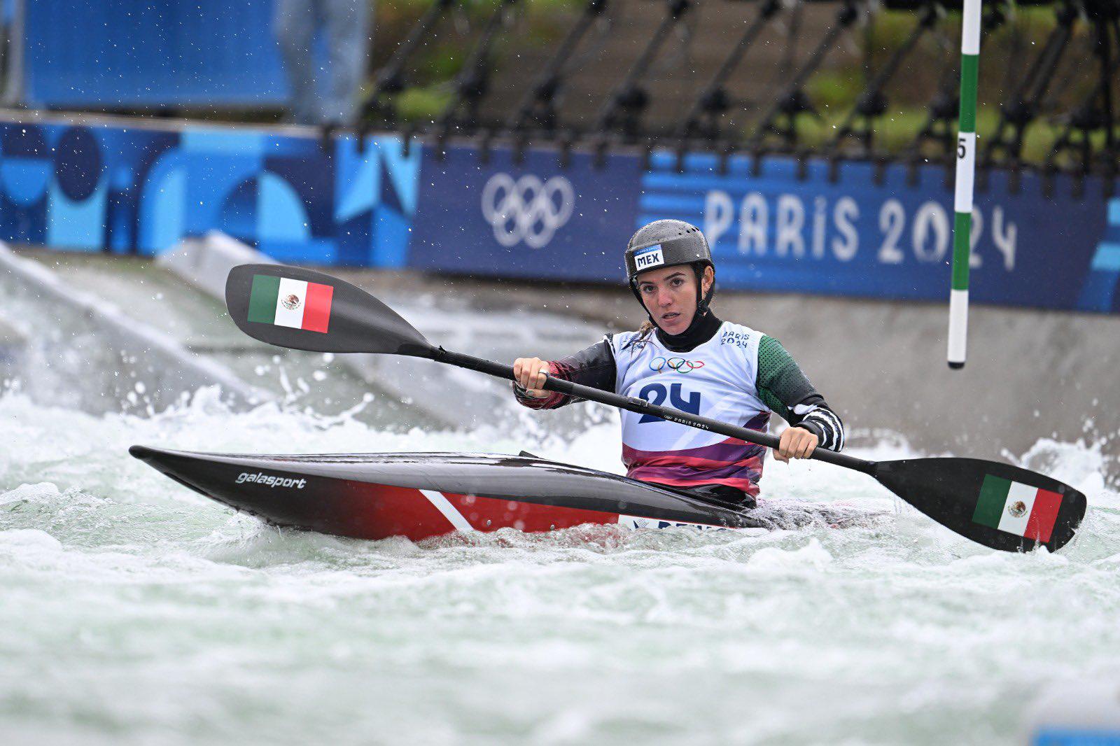 $!Sofía Reinoso es eliminada en canotaje slalom de París 2024