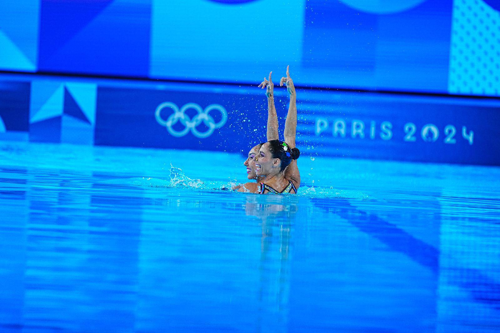 $!Nuria Diosdado y Joana Jiménez, décimo lugar en dueto técnico de París 2024