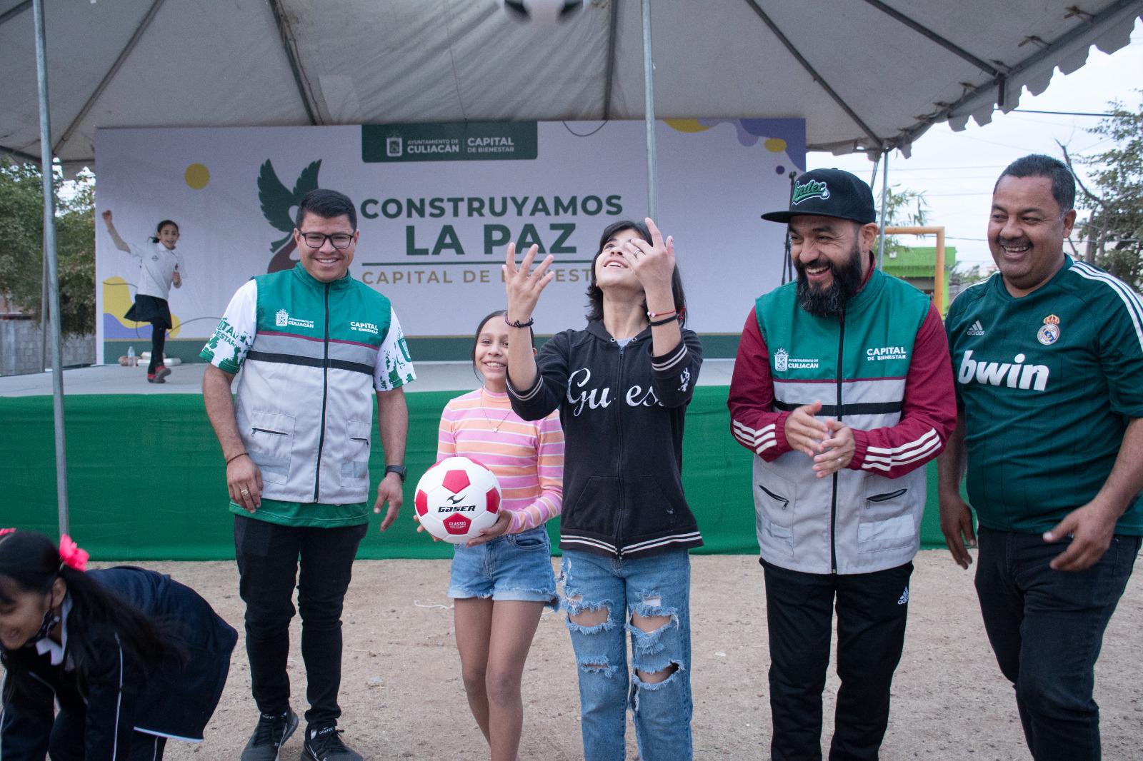 $!Participa Imdec con juegos recreativos en el programa Construyamos la Paz