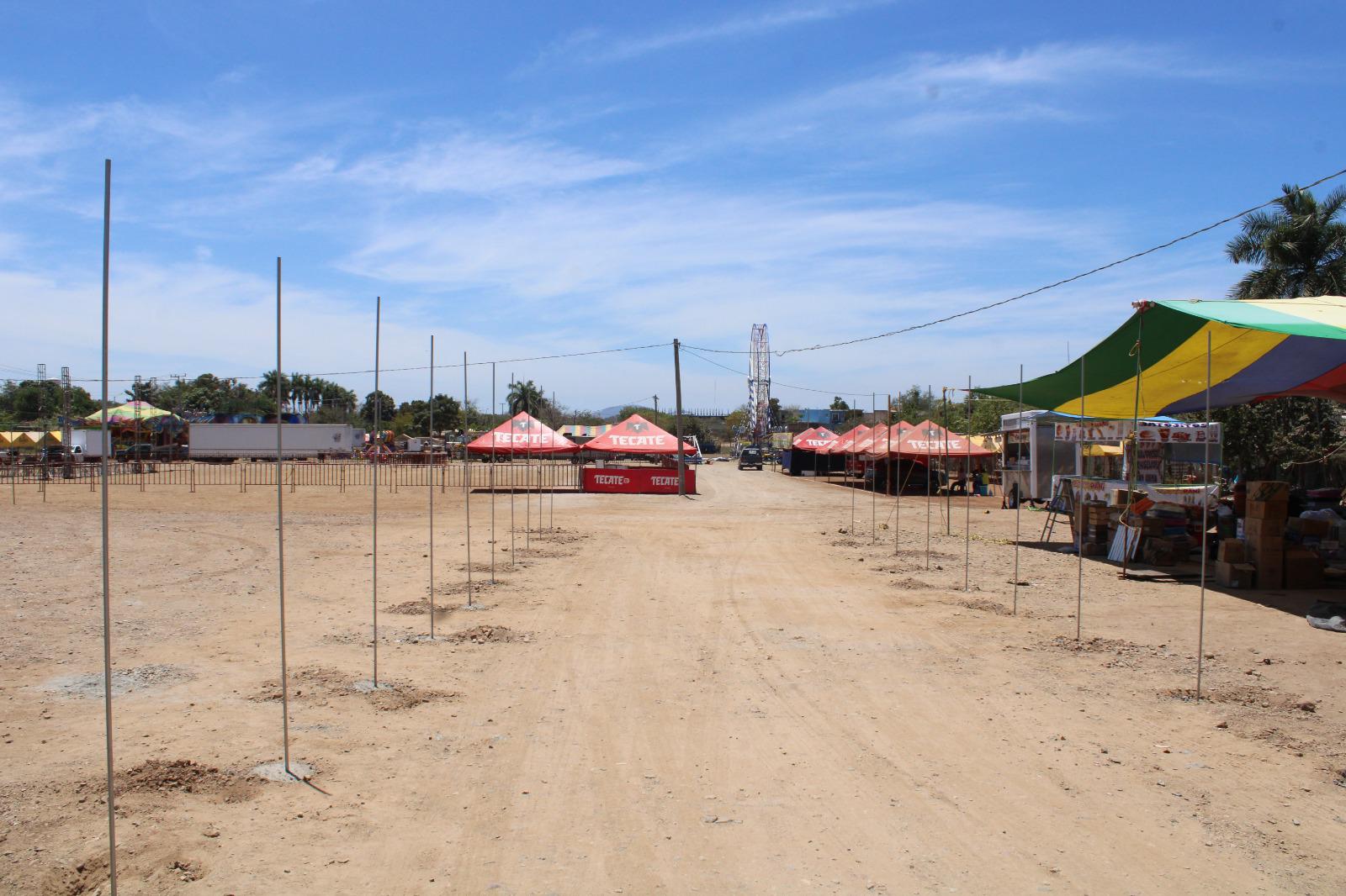 $!Declaran todo listo para inaugurar la Feria de la Primavera de El Rosario