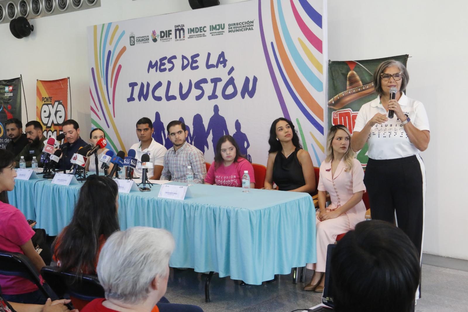 $!Presentan cartelera de actividades por el Mes de la Inclusión en Culiacán