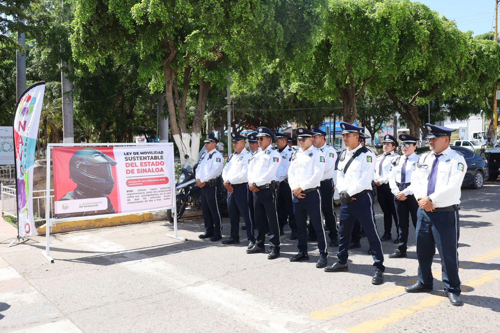 $!Arrancan operativo en Navolato para concientizar sobre el uso del casco y el polarizado oscuro