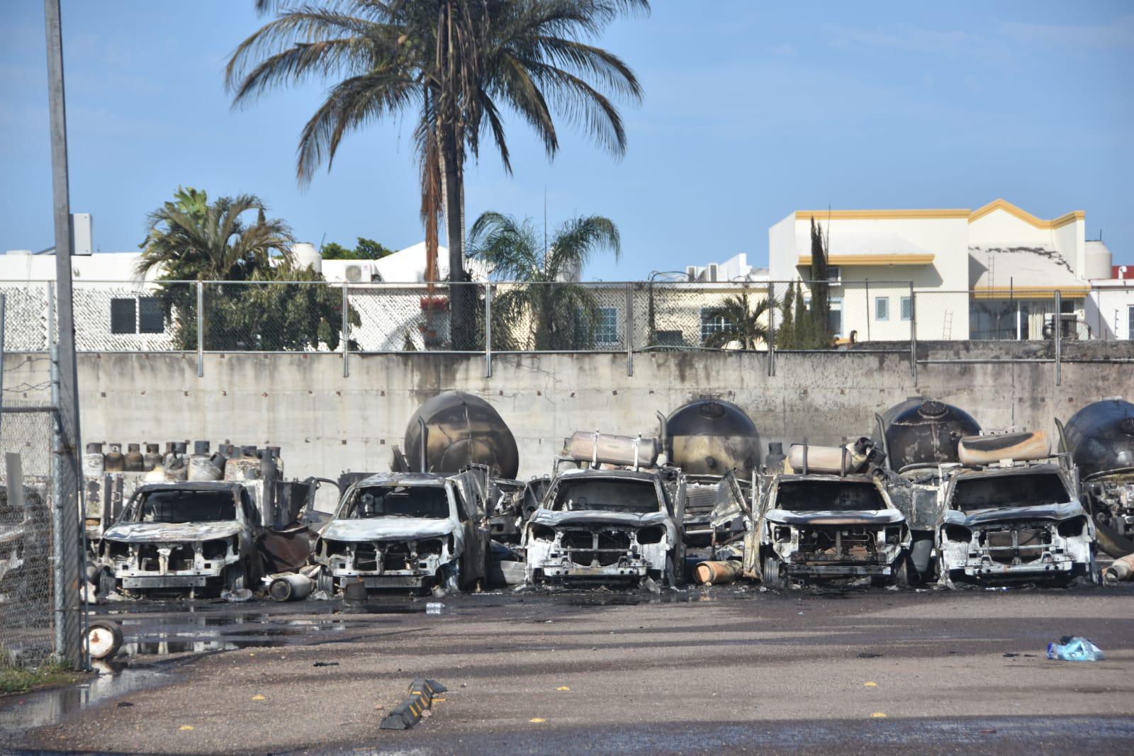 $!Incendio en planta de gas ya fue controlado y no hay heridos: PC Culiacán