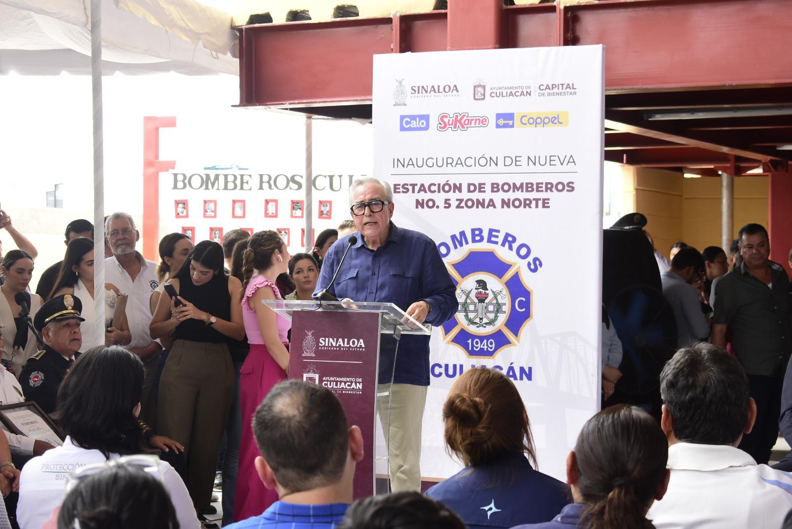 $!Inauguran estación de bomberos en sector La Conquista, en Culiacán