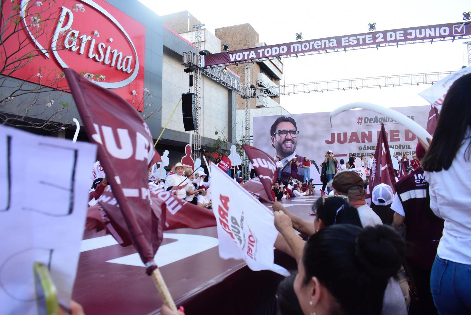 $!Cierra Gámez Mendívil campaña por la alcaldía de Culiacán arropado por Morena