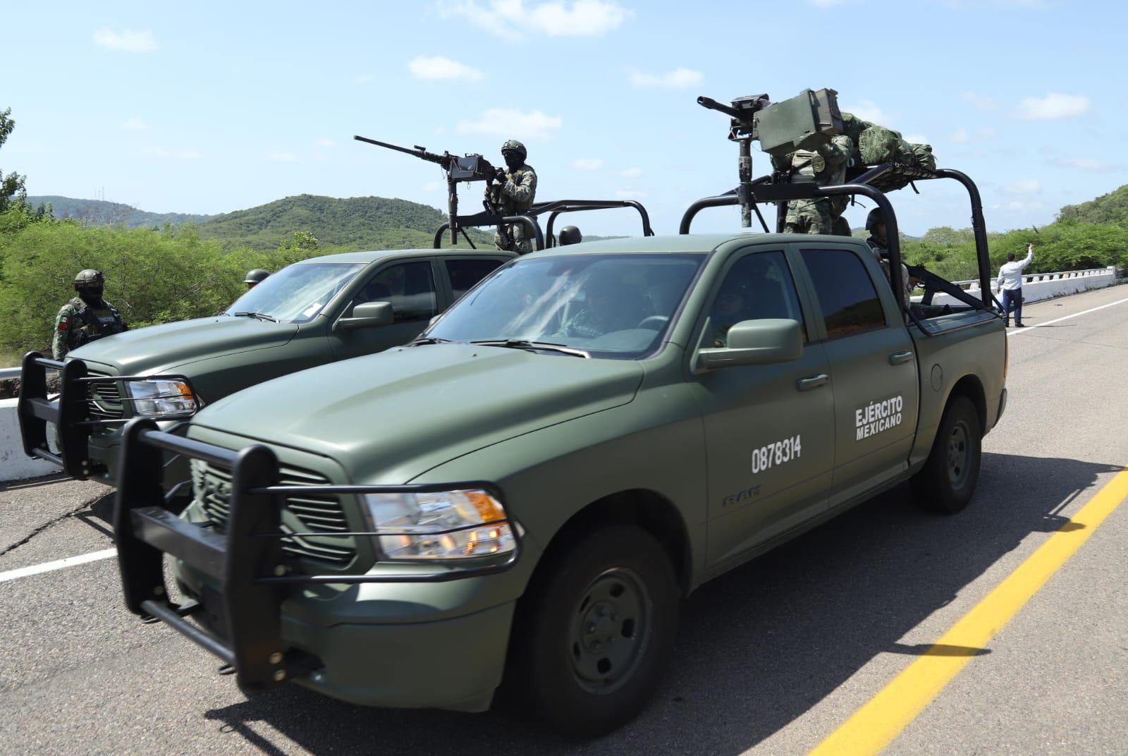 $!Llegan esta tarde a Mazatlán elementos del Ejército Mexicano para reforzar la seguridad en Sinaloa