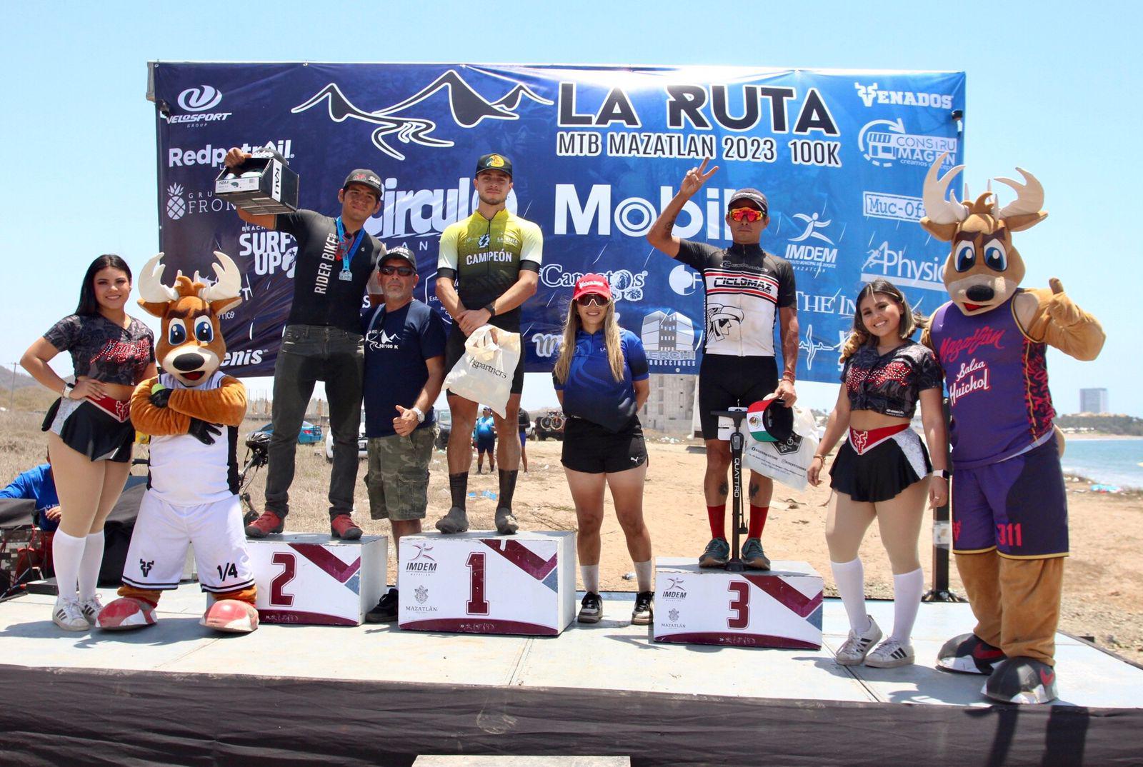 $!Borbón e Ibáñez conquistan La Ruta MTB Mazatlán