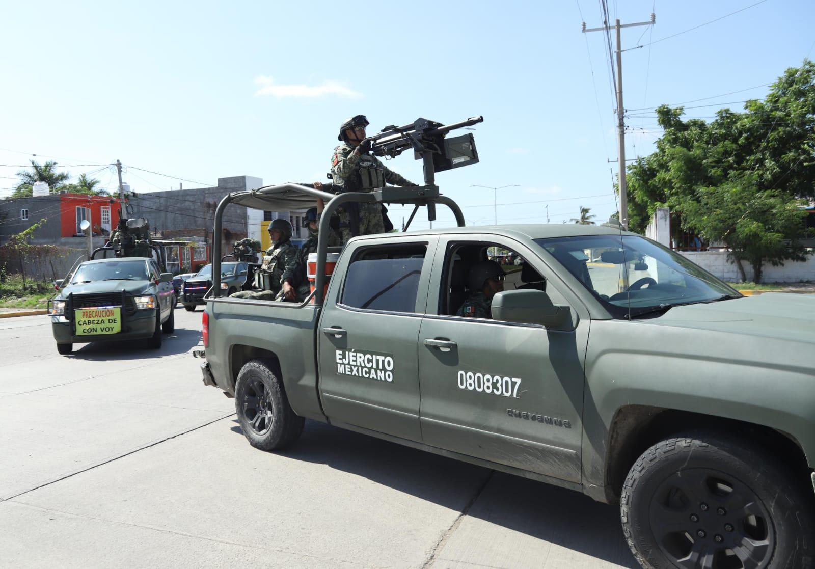 $!Llegan esta tarde a Mazatlán elementos del Ejército Mexicano para reforzar la seguridad en Sinaloa