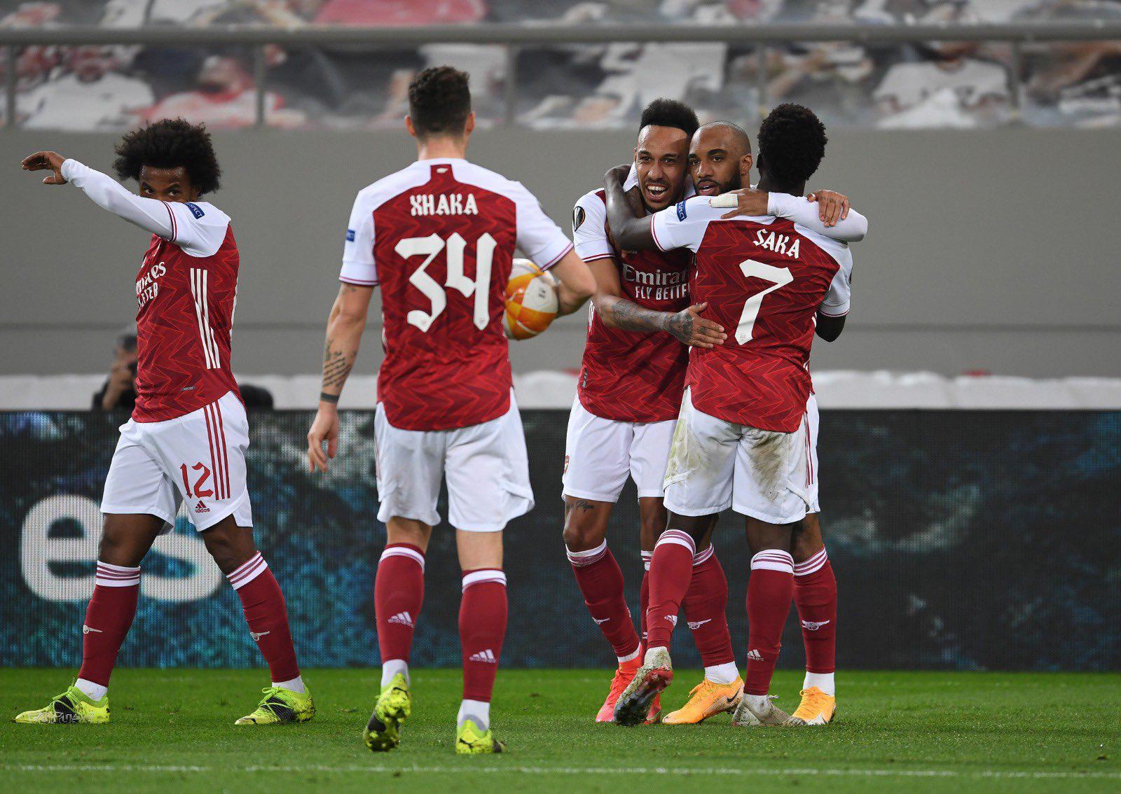 $!Aubameyang salva al Arsenal, Granada elimina a Napoli y el Ajax vence al Lille