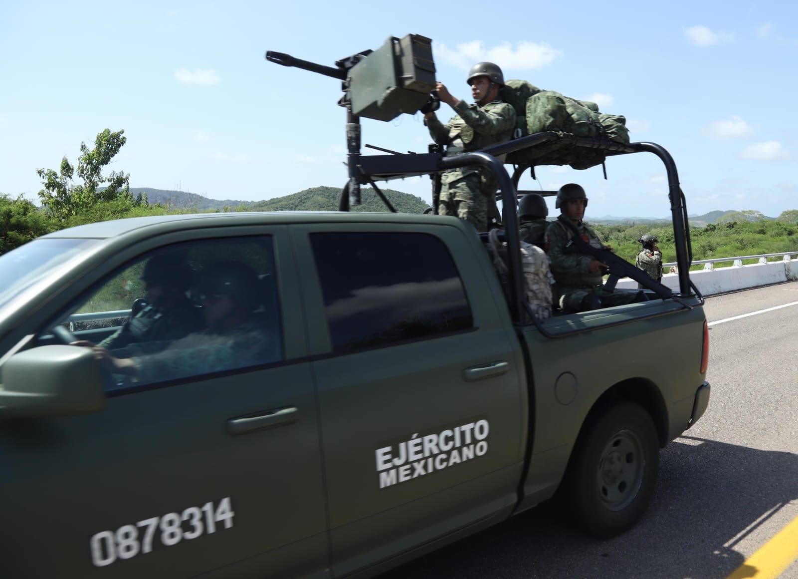 $!Llegan esta tarde a Mazatlán elementos del Ejército Mexicano para reforzar la seguridad en Sinaloa