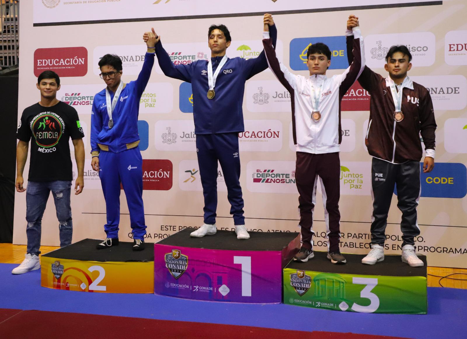 $!Sinaloa logra medallas en tiro con arco y luchas asociadas de los Nacionales Conade