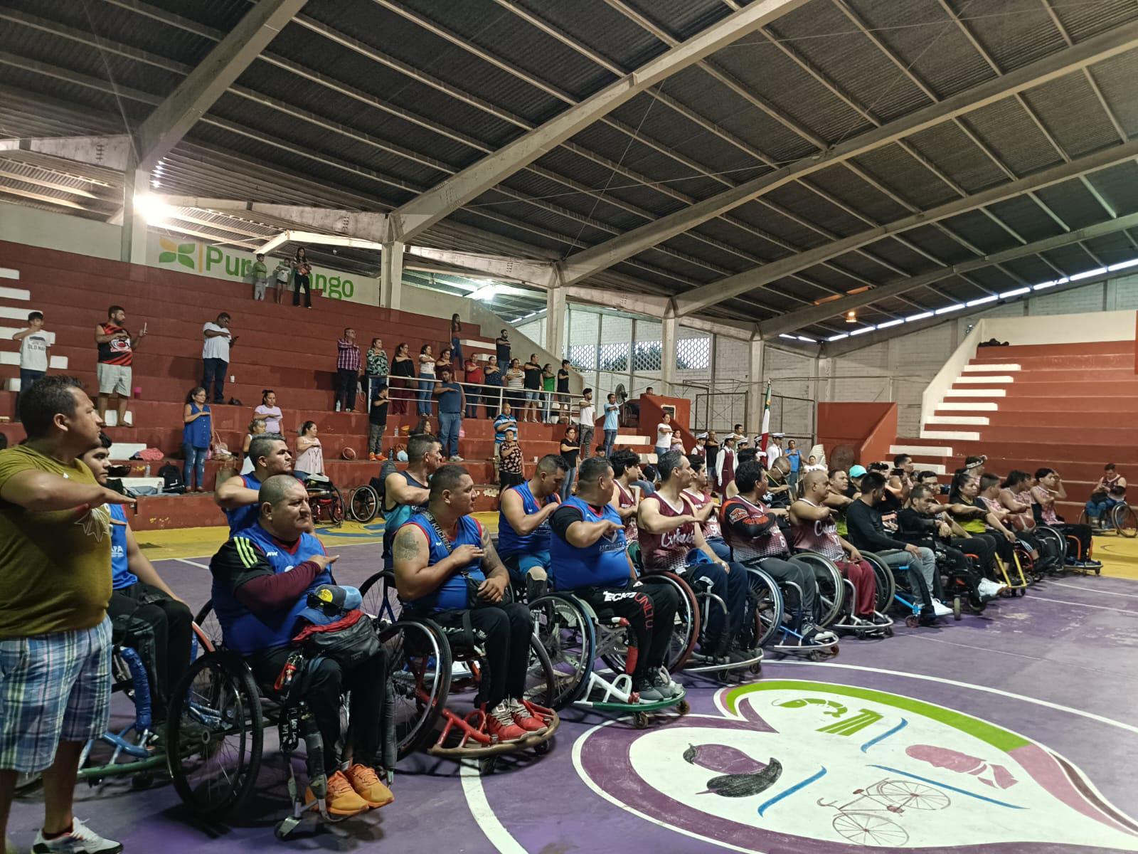 $!Arranca en Escuinapa la Liga de Basquetbol sobre Sillas de Ruedas, en homenaje a Yiyo Grave