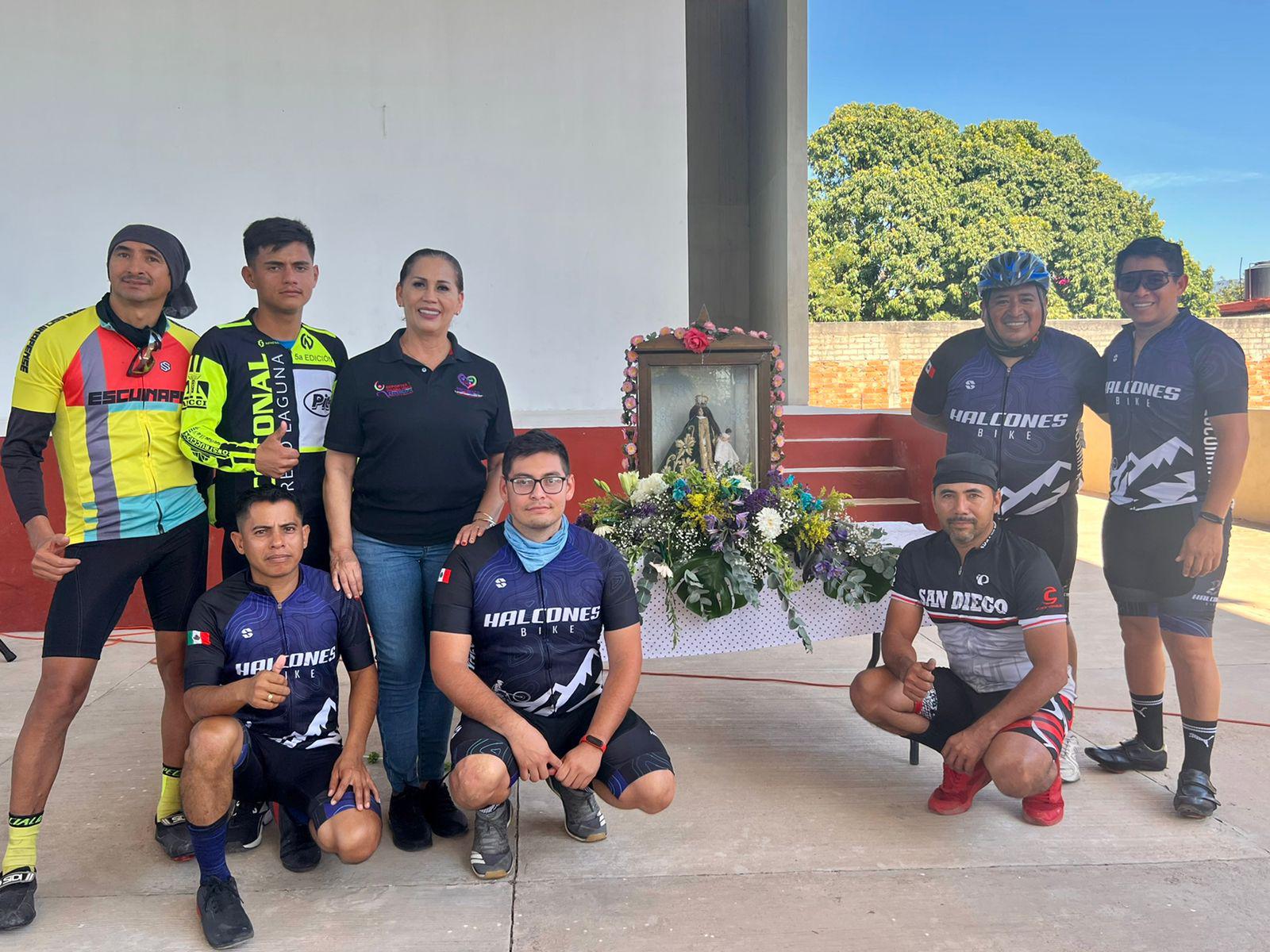 $!Cumplen ciclistas con Rodada a Huajicori