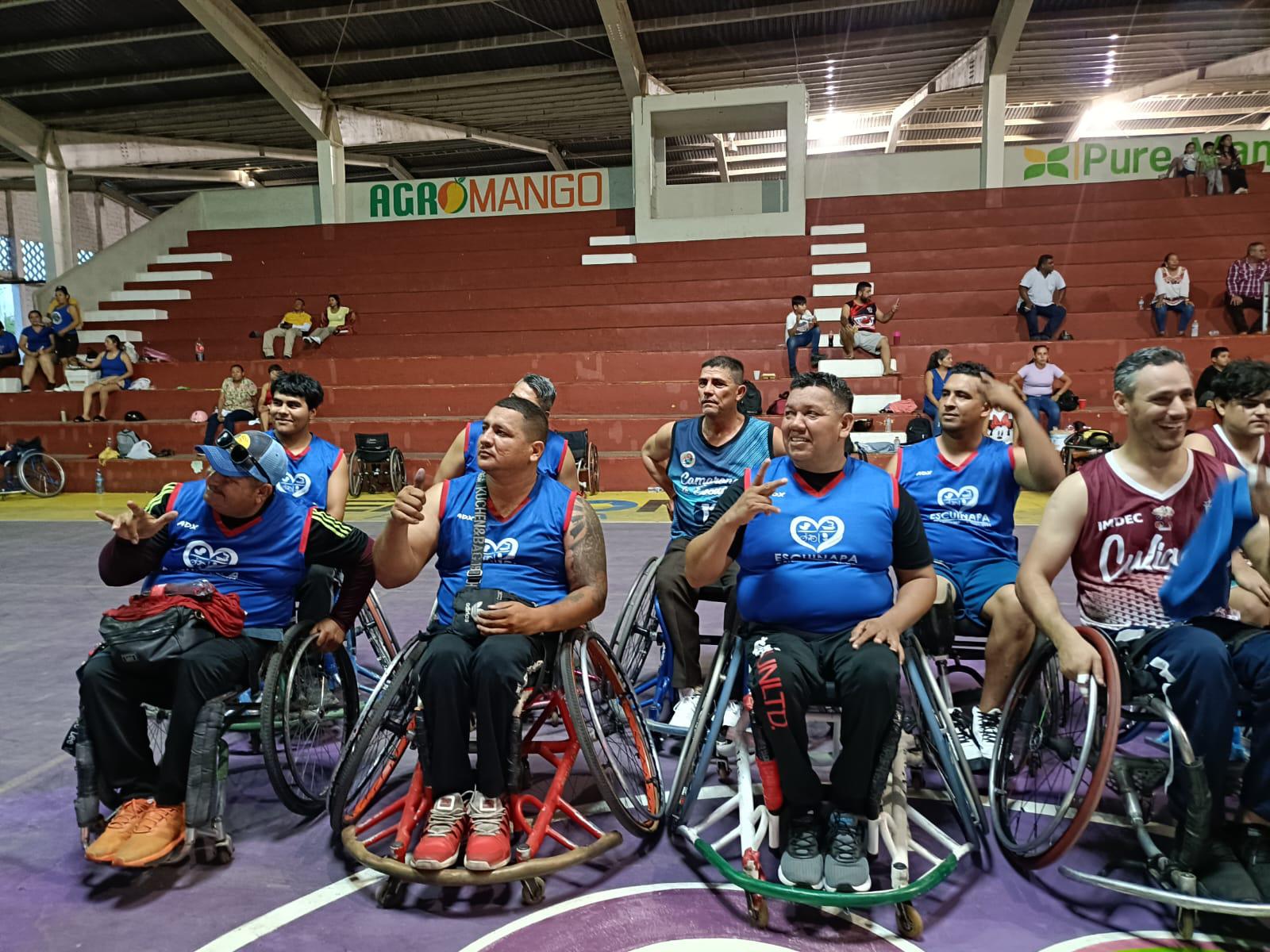 $!Arranca en Escuinapa la Liga de Basquetbol sobre Sillas de Ruedas, en homenaje a Yiyo Grave