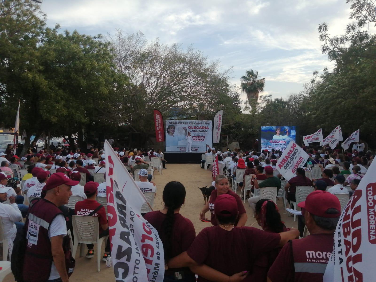 $!Olegaria Carrazco cierra campaña en Mazatlán entre promesas de progreso