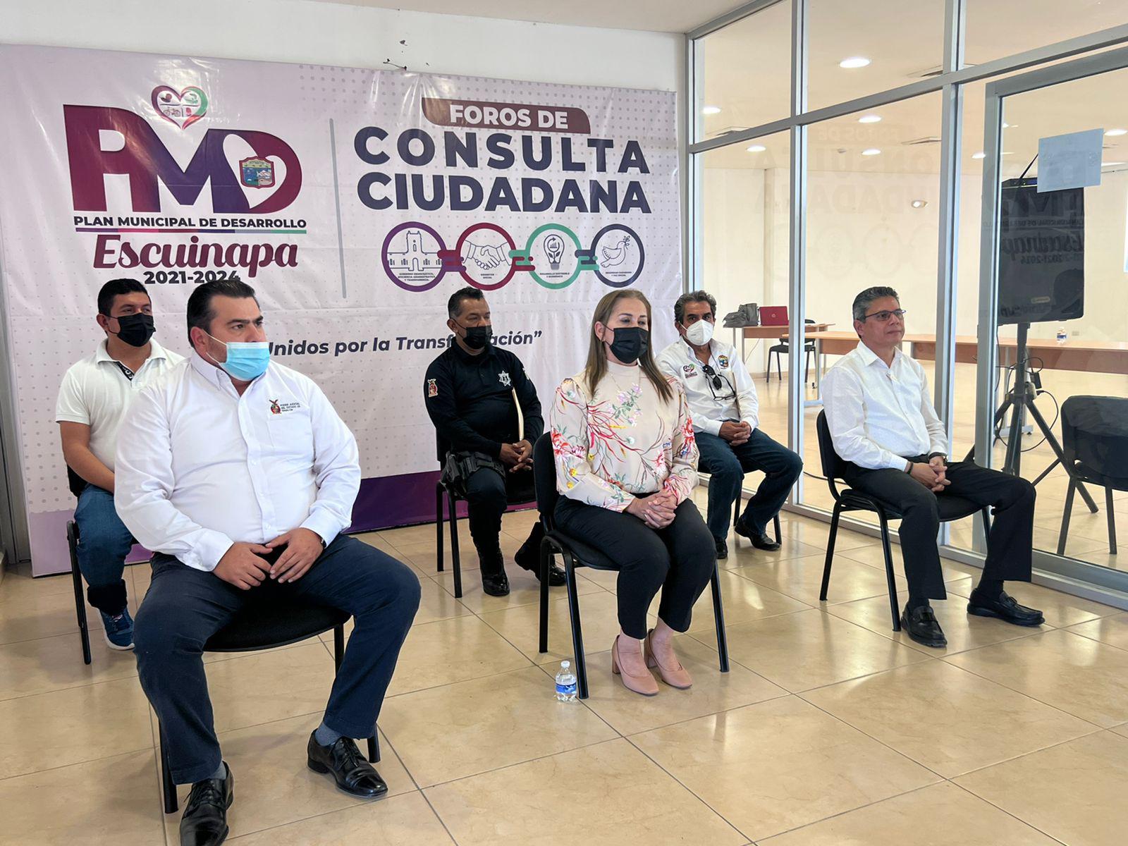 $!Inician en Escuinapa los Foros de Consulta Ciudadana para la elaboración del Plan Municipal de Desarrollo 2021-2024