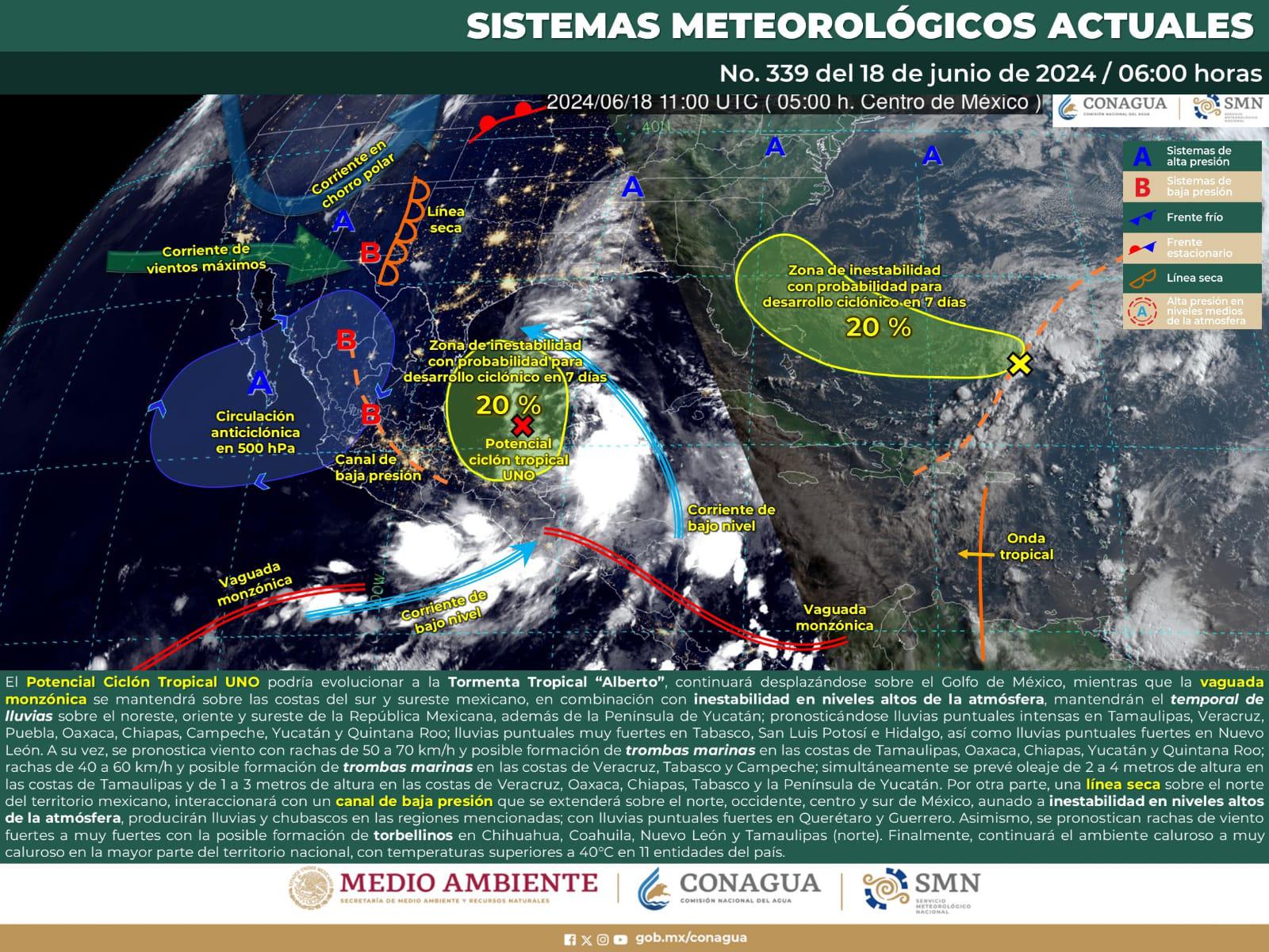 $!Tendrá Sinaloa jornada calurosa, con probabilidades de lluvia en el sur