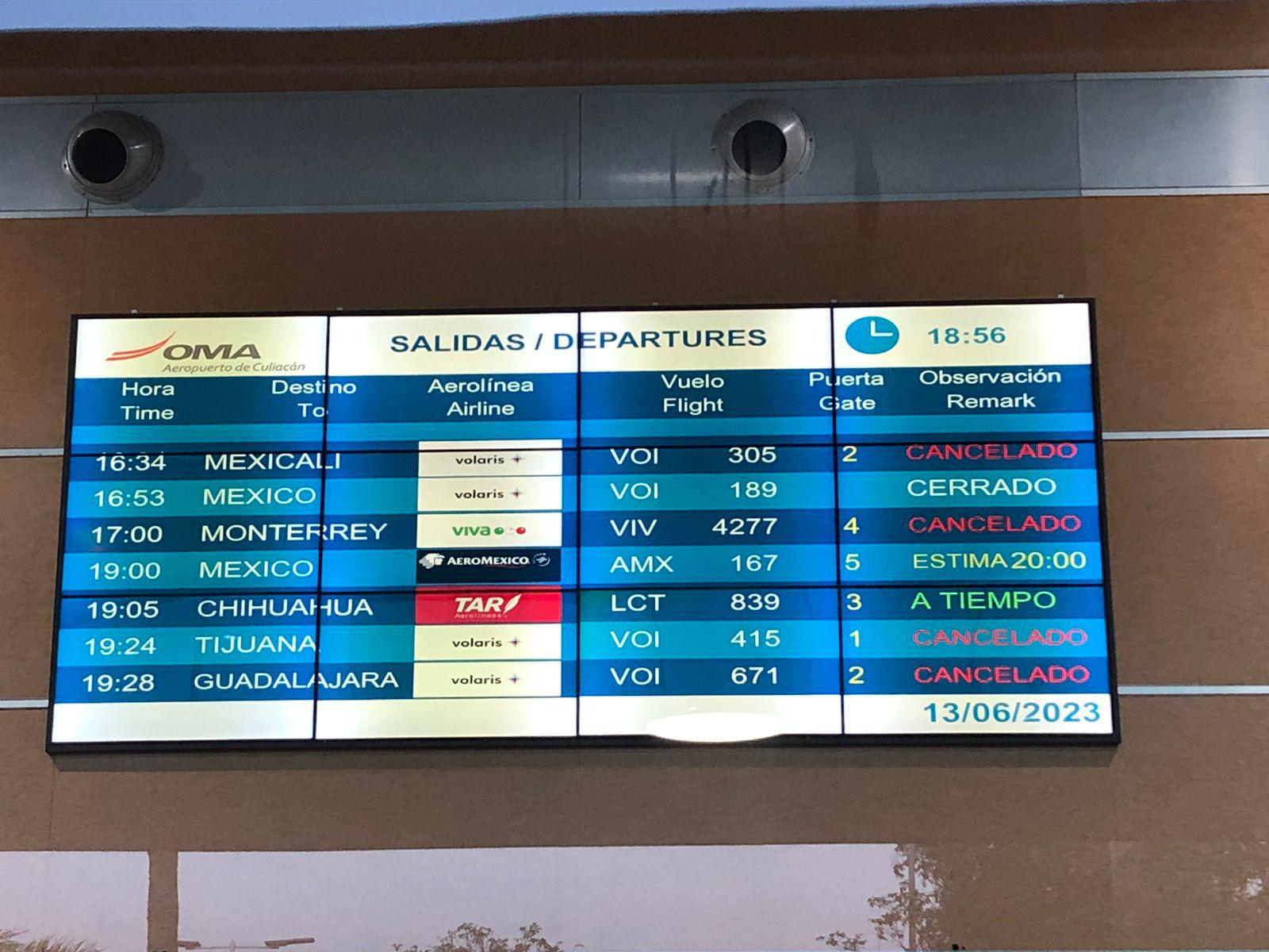 $!Por bloqueo en el Aeropuerto de Culiacán, piden no acudir a las instalaciones