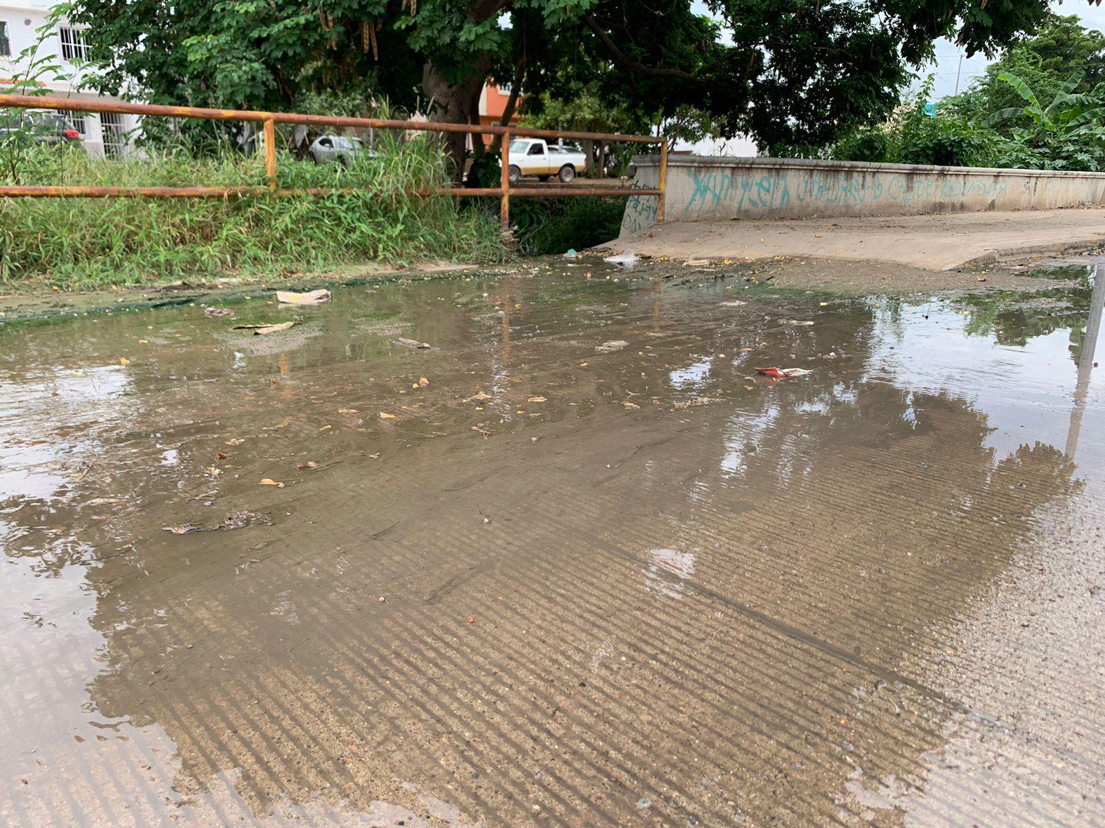 $!Aguas negras en La Foresta contaminan el arroyo Jabalines en Mazatlán