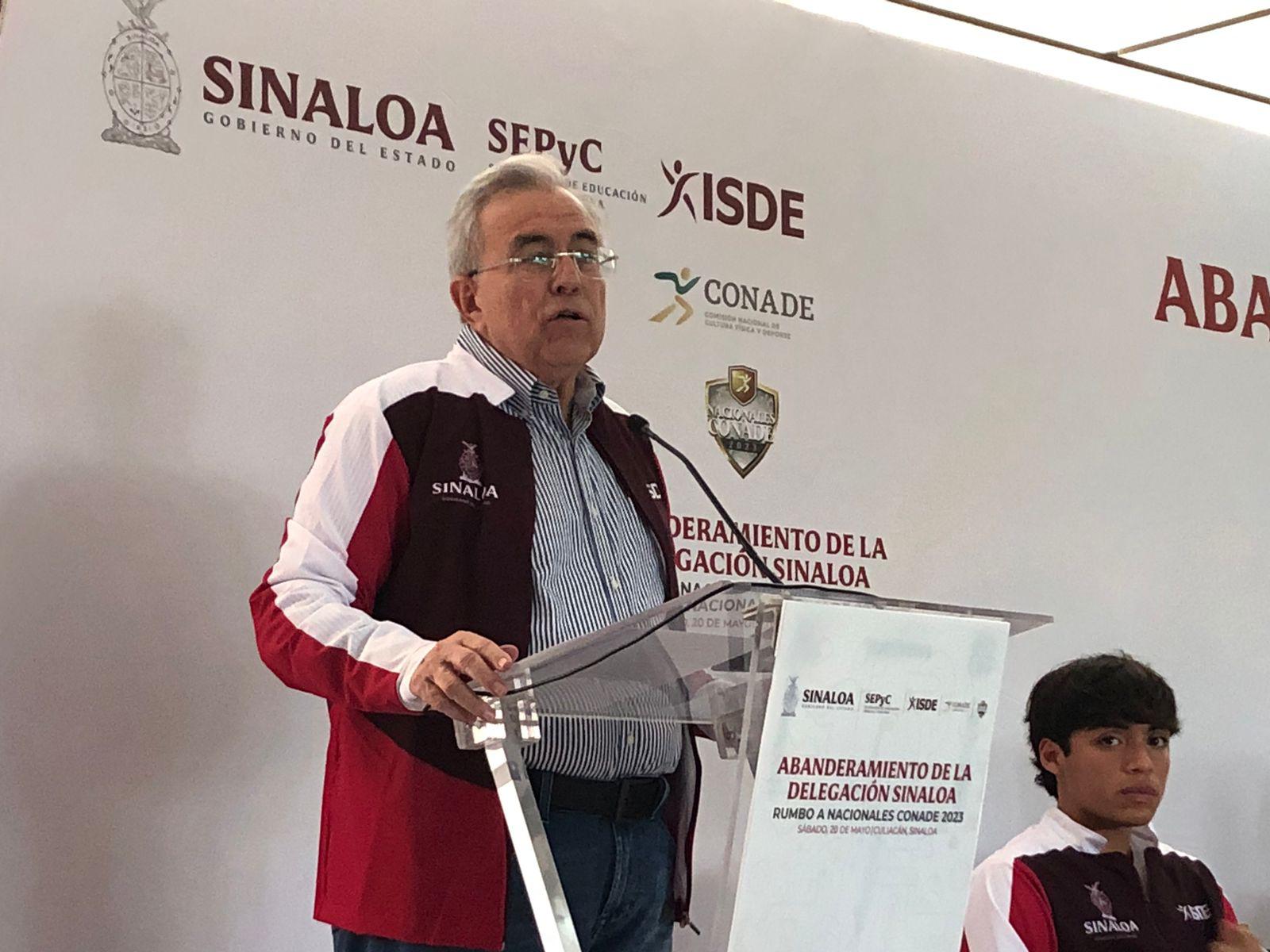 $!Abanderan a delegación sinaloense rumbo a Juegos Nacionales Conade 2023